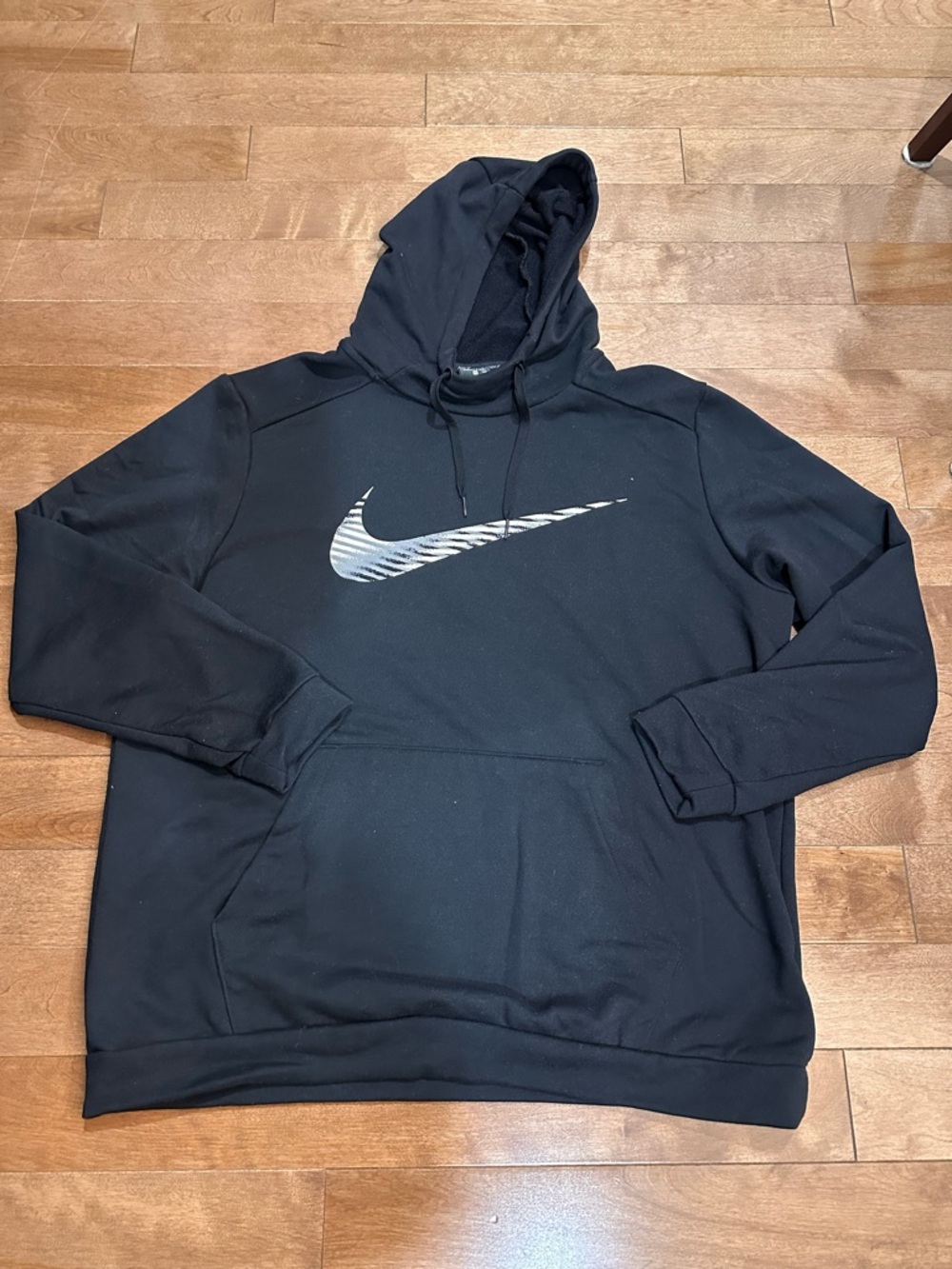 Nike Black Hoodie with Silver Swoosh
